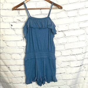 Polo Ralph Lauren Girl’s Sleeveless Ruffle Short Romper Size Large Brand New